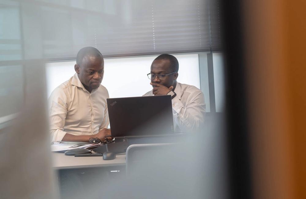 Teams collaborating on projects in the C5 Office