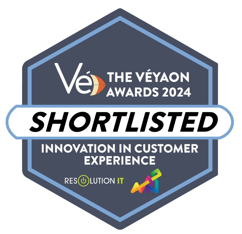 The Veyaon Awards logo for Shortlisted entries to the Innovation in Customer Experience category